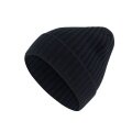 Falke Zimowa Czapka (Beanie) Unisex - Kaszmir, Struktura prążkowana, Zawinięcie - ciemnoniebieski - 1 sztuka