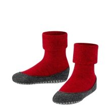 Falke Kapcie Cosyshoe Minis (lekkie, ogrzewające wełna merino) bordowy Dzieci