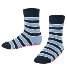 Falke Kapcie Simple Stripes (mieszanka bawełny) niebieski kosmos Dzieci