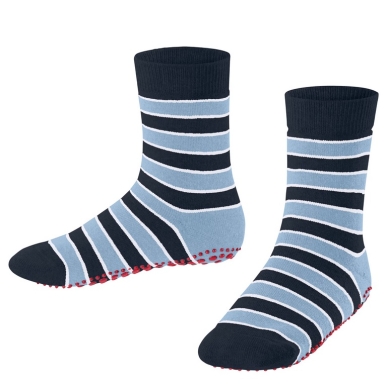 Falke Kapcie Simple Stripes (mieszanka bawełny) niebieski kosmos Dzieci