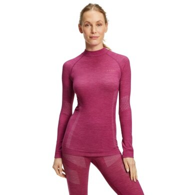 Falke Bielizna Funkcyjna Longsleeve Wool-Tech (Wełna Merino, ciepła i izolująca) fioletowa Damska