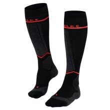 Skarpety narciarskie Falke SK Compression Wool (z gradacyjną kompresją) czarne damskie - 1 para