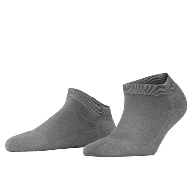 Falke Skarpetki dzienne ClimaWool Sneaker (regulujące wilgotność, wełna merino) szare damskie - 1 para