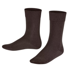 Falke Skarpetki dzienne Comfort Wool (miękka bawełna) ciemnobrązowe dziecięce - 1 para