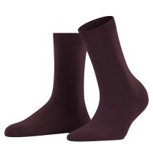 Falke Skarpetki dzienne Cosy Wool (miękki kaszmir, regulująca temperaturę wełna merino) bordowe Damskie - 1 Para