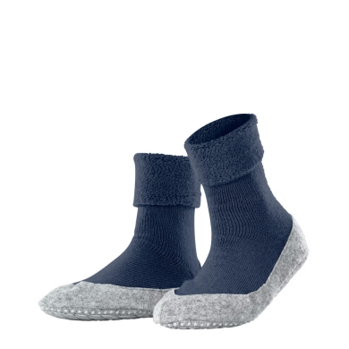 Falke Kapcie Cosyshoe (miękka wełna merino) niebieskie damskie