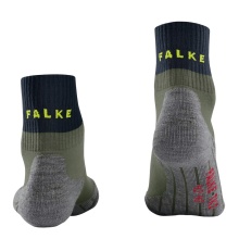 Falke Skarpetki trekkingowe TK2 Explore Short (wysoki komfort noszenia) zieleń leśna męskie - 1 para