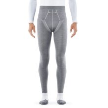 Falke Spodnie termiczne Tight Wool-Tech (najlepsza wełna merino) długie bielizna szara męska