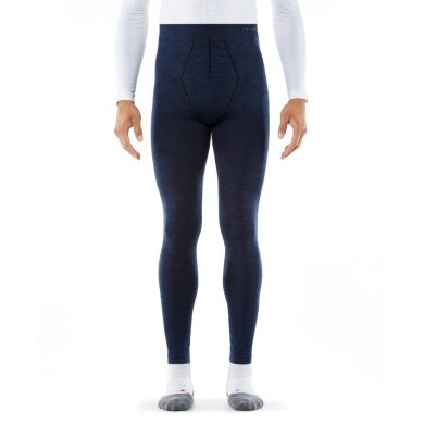 Falke Spodnie termiczne Tight Wool-Tech (najlepsza wełna merino) długie bielizna granatowa męska