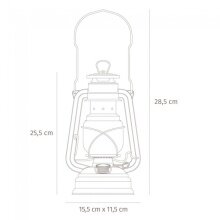 Lampa sztormowa Feuerhand 276 pastelowoniebieska - 1 sztuka (pusta)