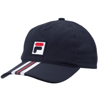 Fila Czapka Basecap Bobby Stripes (100% Poliester) ciemnoniebieska - 1 sztuka