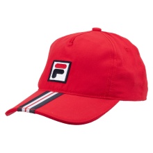 Fila Czapka Basecap Bobby Stripes (100% Poliester) czerwona - 1 sztuka