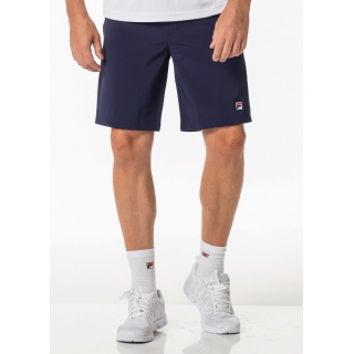 Fila Spodenki tenisowe Short Santana (4-kierunkowy stretch, oddychający) krótkie granatowe męskie