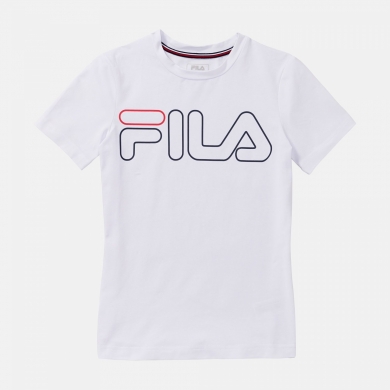 Fila T-shirt Ricki Logo (Bawełna) biały męski