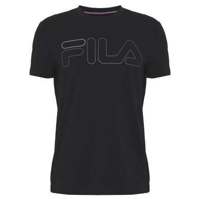 Fila T-shirt Ricki Logo (Bawełna) czarny mężczyźni