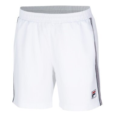 Fila Spodenki tenisowe Short Riley (100% poliester, oddychający) krótkie białe męskie