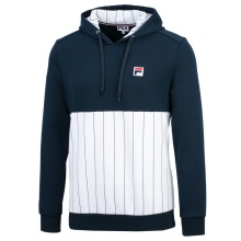 Fila Bluza z kapturem (Hoodie) Misha Stripes granatowo-biała Męska