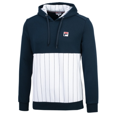 Fila Bluza z kapturem (Hoodie) Misha Stripes granatowo-biała Męska