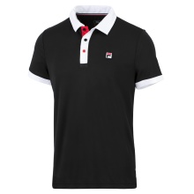 Fila Polo tenisowe Markus (100% poliester) czarny/biały mężczyźni