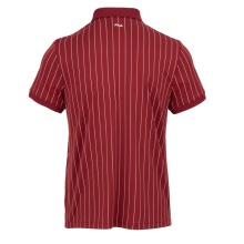 Fila Tennis Polo Stripes Björn Retro-Style (100% poliester) czerwony mężczyźni