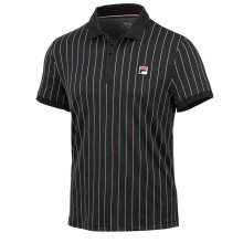 Fila Polo tenisowe Stripes (100% poliester) czarny/biały mężczyźni