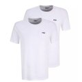 Fila Koszulka Freizeit-Shirt Brod (Bawełna) biała/biała Mężczyźni - 2-pak