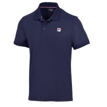 Fila Tennis Polo Hermano (100% rec. poliester, klasyczny wygląd) granatowy męski