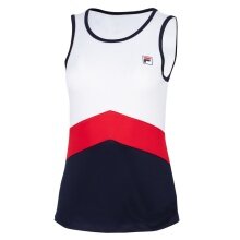 Fila Top tenisowy Cleo (100% poliester) biały/granatowy/czerwony damski