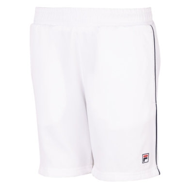 Fila Spodenki tenisowe Short Leon (optymalna swoboda ruchów) krótkie białe dla chłopców