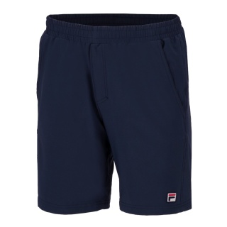 Fila Spodenki tenisowe Short Santana (4-kierunkowy stretch, oddychający) krótkie granatowe męskie