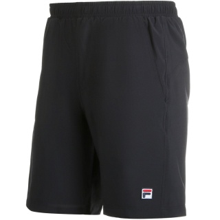 Fila Spodenki tenisowe Short Santana (4-kierunkowy stretch, oddychający) krótkie czarne męskie