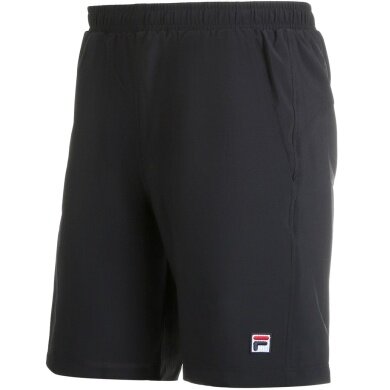 Fila Spodenki tenisowe Short Santana (4-kierunkowy stretch, oddychający) krótkie czarne męskie