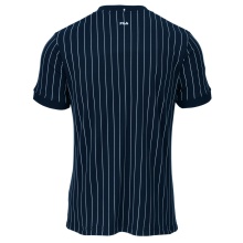 Fila T-shirt tenisowy Button Stripes peacoatowy niebieski/biały męski