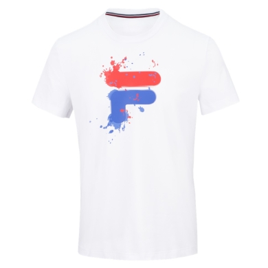 Fila T-shirt Nevio (Bawełna) biały/czerwony męski