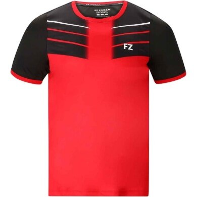 Forza Sportowa Koszulka Check Tee (wygodny krój) czerwono/czarna dla chłopców