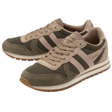 Sneaker Gola Daytona Chute 2024 khaki/kawowy cappuccino/koralowy róż Damskie