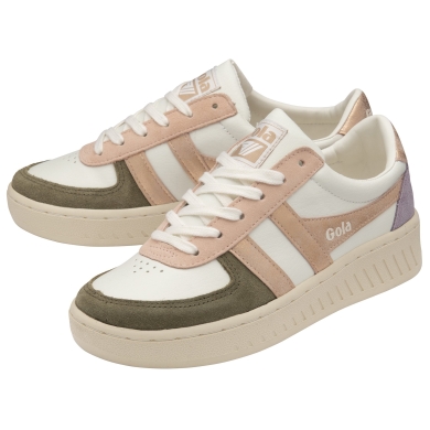 Sneaker Gola Grandslam Quadrant 2024 biały/khaki/złoty róż Damen