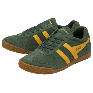 Gola Sneaker Harrier Suede-Leder 2024 zawsze zielony/słoneczny żółty męski