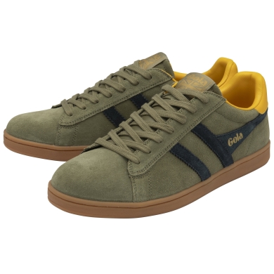 Gola Sneaker Equipe II Zamszowo-Skórzany 2024 khaki/nawigacyjny/żółty Mężczyźni