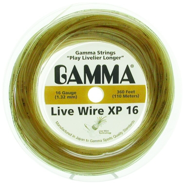 Gamma Sznur tenisowy Live Wire XP (Dotyk+Komfort) naturalny 110m rolka