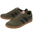 Sneaker Gola Equipe Suede-Skóra khakigrün/navyblau/guma Męski