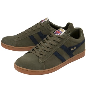 Sneaker Gola Equipe Suede-Skóra khakigrün/navyblau/guma Męski