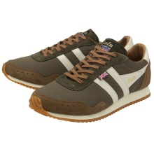 Gola Sneaker Track Mesh 2 317 - Wyprodukowano w Anglii - ciemny khaki/tytoń/offwhite męski