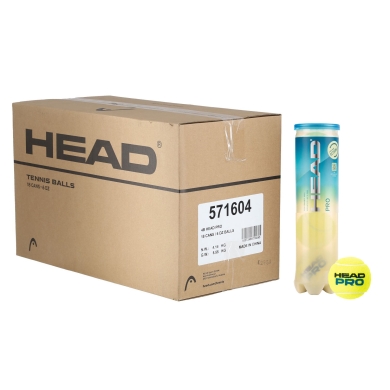 Head Piłki tenisowe Pro (z filcem Smart Optik) Puszka 18x4 w kartonie