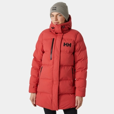 Helly Hansen Zimowy płaszcz Adore Puffy Parka (bardzo ciepły, izolacja High Loft) czerwony damski