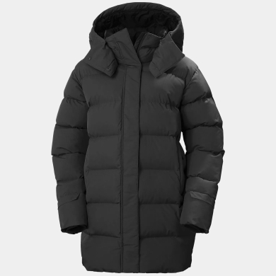 Helly Hansen Zimowy płaszcz Aspire Puffy Steppparka (bardzo ciepły, izolacja High Loft) czarny damski