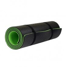 HMS Fitness YM06 Mata fitness/joga Premium zielona/czarna 180x60x0,8cm