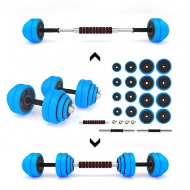 HMS Fitness Zestaw hantli SGG30 z gumowym pokryciem - Zestaw 30kg