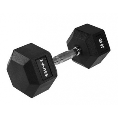 HMS Fitness Hex Pro Hantla Krótkoterminowa 20kg - 1 sztuka