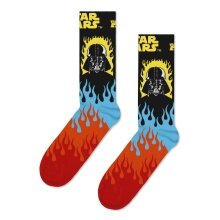 Happy Socks Skarpetki dzienne Crew Star Wars Darth Vader czarny/czerwony - 1 para